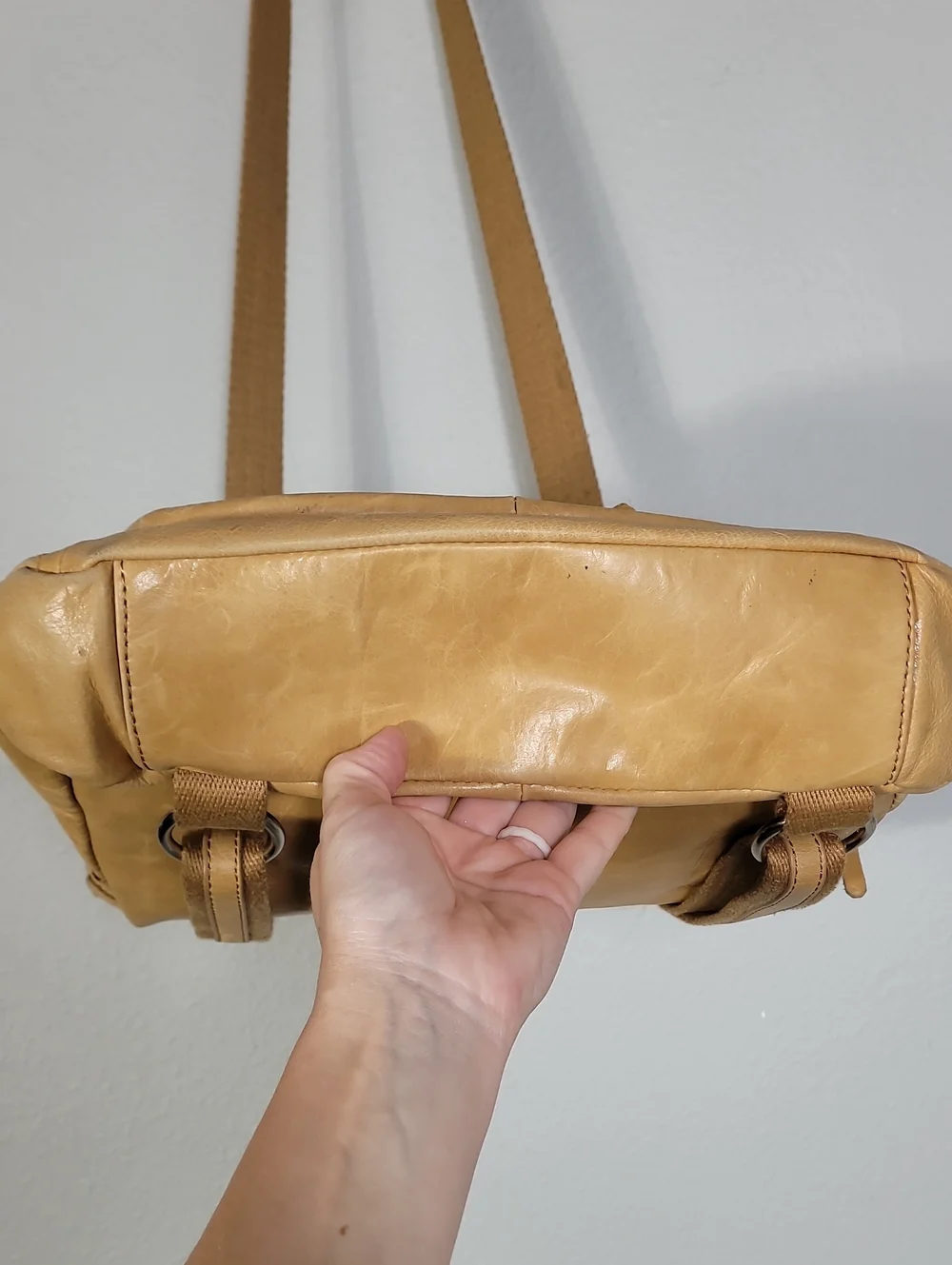 The Sak Ventura Convertible Backpack Crossbody Brown Leather Studded Boho
